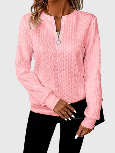 Nora™ | Sweter z zamkiem błyskawicznym