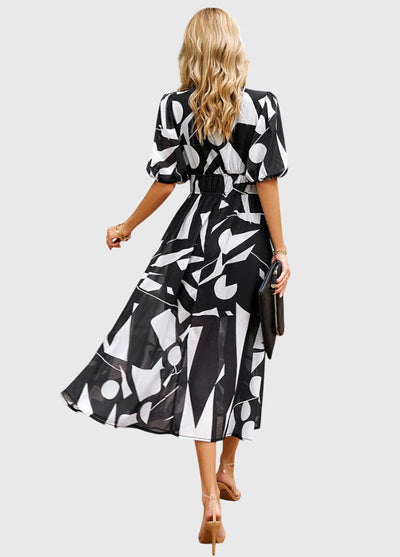 Merlin™ | Modelująca Kwiatowa Sukienka Midi