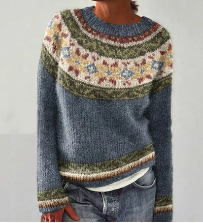 Pierina - Jesienny sweter retro