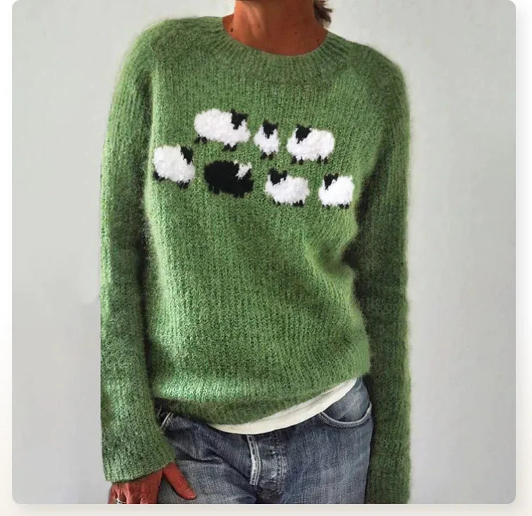 Pierina - Jesienny sweter retro