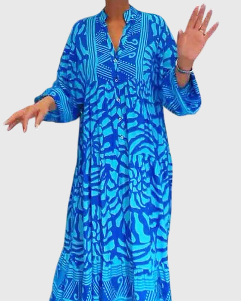 Mckinley™ | Maxi Sukienka z Eleganckim Wzorem