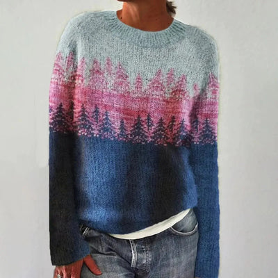 Pierina - Jesienny sweter retro